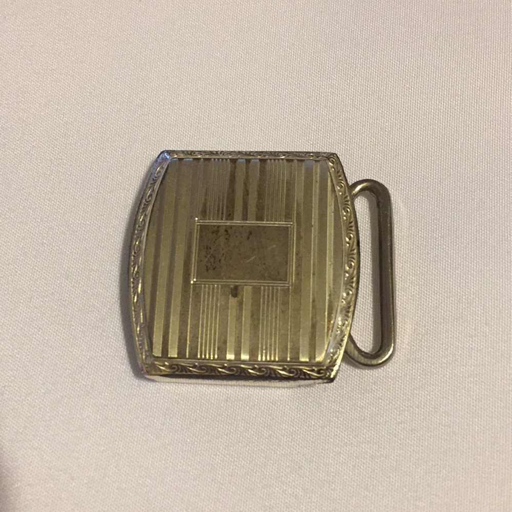 Vintage Maco Sterling Silver Belt Buckle
